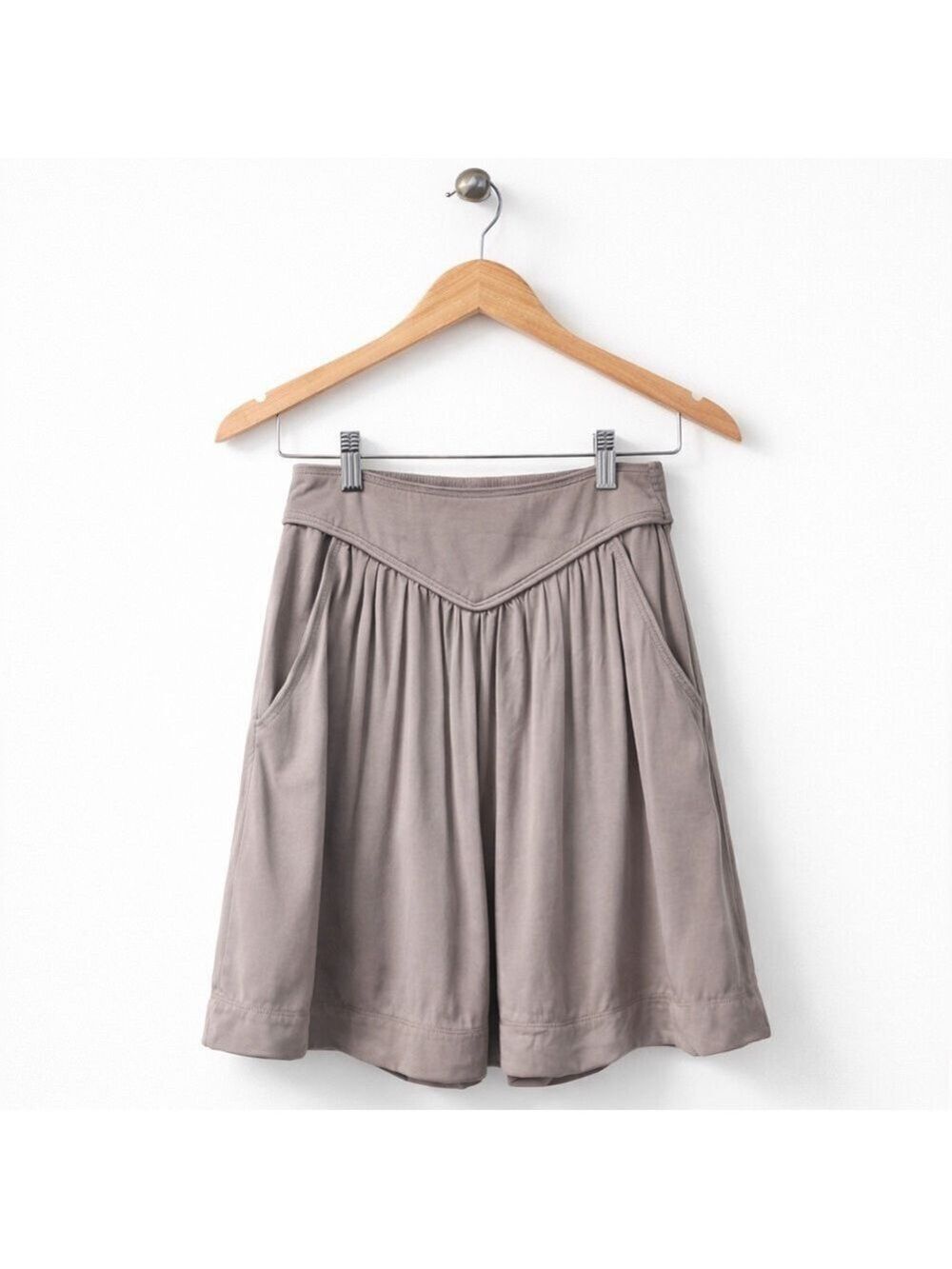 Aritzia Wilfred Gabrielle Pleated Mini Skirt XS Neutral